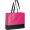 Faltbare Non Woven Einkaufstasche, 2 farbig, pink