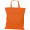 Baumwolltasche mit kurzen Henkeln, orange
