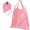 Faltbare Einkaufstasche aus Polyester, pink
