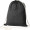 Oeko-Tex® STANDARD 100 zertifizierter Gymbag aus umweltfreundlicher Baumwolle ( 140g/m ), schwarz