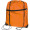 Gymbag aus recyceltem Polyester HILDA, orange