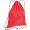 Gymbag aus recyceltem Polyester, rot