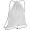 Gymbag aus recyceltem Polyester WANDA, weiss