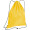 Gymbag aus recyceltem Polyester, gelb