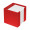 Zettelbox mit Köcher "Alpha", rot