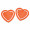 Zettelklammer "Herz", orange