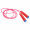 Springseil, rot, blau, pink