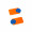 Chiphalter mit 1€-Chip "Beta", blau, orange