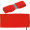 Mikrofaser Handtuch mit Gummiband HUGH, rot