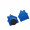 Chiphalter mit 1€-Chip "Haus", schwarz, blau