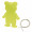 Sicherheits-Reflektor "Bär", gelb-transparent