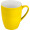 Tasse aus Porzellan, außen gummiert, 300ml, gelb