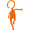 Handyhalter Lodsch, orange