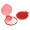 Taschenspiegel, rund, rot-transparent