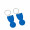 Einkaufswagenlöser mit Schlüsselring, blau