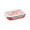 SAFFRON. Lunchbox. Faltbare hermetische Frischhaltebox aus Silikon und PP 640 mL, rot