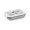 SAFFRON. Lunchbox. Faltbare hermetische Frischhaltebox aus Silikon und PP 640 mL, hellgrau