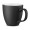 PANTHONY MAT. Becher aus Hydroglasur-Porzellan mit 450 ml Fassungsvermögen, schwarz