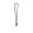 WISBECH. SET Lanyard Tube Long (Ø 7 mm) mit 9 mm Schnappkarabiner und Ø 7 mm Sicherheitsverschluss, 300 - schwarz