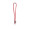 WISBECH. SET Lanyard Tube Long (Ø 7 mm) mit 9 mm Schnappkarabiner und Ø 7 mm Sicherheitsverschluss, 302 - rot
