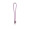 WISBECH. SET Lanyard Tube Long (Ø 7 mm) mit 9 mm Schnappkarabiner und Ø 7 mm Sicherheitsverschluss, rosa hexachrome