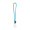 WATFORD. SET Lanyard Tube Long (Ø 7 mm) mit 9 mm Auslösekarabiner, Ø 7 mm Sicherheitsverschluss und 91 x 68 mm starrem Ausweis-/Kartenhalter, 304 - hellblau