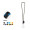 BRIDPORT. SET Lanyard NAUTIC Long (Ø 7 mm) mit 9 mm Auslösekarabiner, Ø 7 mm Sicherheitsverschluss und 91 x 68 mm starrem Ausweis-/Kartenhalter, orange hexachrome