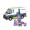 3D Präsent "Transporter" Ostern, Milka Schokoladen-Eier und Schmunzelhase