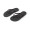 MAUPITI L / XL. Bequeme Flip-Flops mit PE-Sohle und PVC-Riemen, schwarz