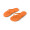 MAUPITI L / XL. Bequeme Flip-Flops mit PE-Sohle und PVC-Riemen, orange