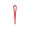 LEEDS. Lanyard aus Polyester mit Sicherheitsverschluss, rot