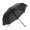MATEO. Großer (30") Pongee-Regenschirm, schwarz