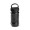 ARTX PLUS. Sporthandtuch aus Polyamid und Polyester mit Flasche (440 mL) aus PP und PET und einem integrierten Karabinerhaken am Deckel, schwarz