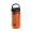 ARTX PLUS. Sporthandtuch aus Polyamid und Polyester mit Flasche (440 mL) aus PP und PET und einem integrierten Karabinerhaken am Deckel, orange