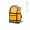 "Wellington Backpack" 21L Rucksack rPET mit Magnetverschluss für Laptops bis 17", dunkelgelb