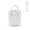 "Stockholm Backpack" 18L Rucksack aus recycelter Baumwolle (450 g/m²) mit rPET-Tragegriffen, weiß