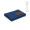 "Giotto Blanket" Decke aus recycelter Baumwolle (200 g/m²) mit personalisierbarem Aufnäher, blau
