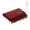 "Lichtenstein Blanket" Decke aus rPET (180 g/m²) mit personalisierbarem Aufnäher, burgund