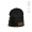 "Tupac Beanie" Mütze aus recycelter Baumwolle mit personalisierbarem Aufnäher, schwarz