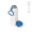 "Ural Bottle" Trinkflasche aus recyceltem Edelstahl, 820 ml mit 360° Push-Verschluss, blau