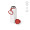 "Ural Bottle" Trinkflasche aus recyceltem Edelstahl, 820 ml mit 360° Push-Verschluss, rot