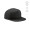 "Cornell Cap" Kappe aus recycelter Baumwolle (280 g/m²) mit Druckknopfverschluss, schwarz