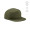 "Cornell Cap" Kappe aus recycelter Baumwolle (280 g/m²) mit Druckknopfverschluss, armeegrün