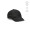 "Armstrong Cap" Kappe aus rPET mit 6-Panel und Klettverschluss, schwarz