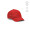 "Armstrong Cap" Kappe aus rPET mit 6-Panel und Klettverschluss, rot