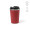 "Limpopo" Reisebecher aus recyceltem Edelstahl, 490 ml, doppelwandig, auslaufsicher, burgund