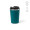 "Limpopo" Reisebecher aus recyceltem Edelstahl, 490 ml, doppelwandig, auslaufsicher, petrol