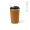 "Limpopo Travel Cup" Reisebecher aus recyceltem Edelstahl, 490 ml, doppelwandig, auslaufsicher, kamel