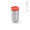 "Okavongo Travel Cup" Reisbecher aus recyceltem Edelstahl, 430 ml, doppelwandig, auslaufsicher, lachs