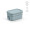 "Tintoretto Lunchbox" Lunchbox aus recyceltem Edelstahl, 1240 ml mit seitlichen Verschlussklammern, mattblau